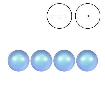 Brilliance Crystal Pearls, 5810, Iridescent Light Blue in 3, 4, 6, 8 or 10mm - The Argus Collection