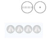 Brilliance Crystal Pearls, 5810, Iridescent Dove Grey, 3, 4, 6, 8mm - The Argus Collection