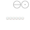 Brilliance Crystal Pearls, 5810, Pearlescent White, 3, 4, 6, 8 or 10mm - The Argus Collection