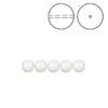 Brilliance Crystal Pearls, 5810, Pearlescent White, 3, 4, 6, 8 or 10mm - The Argus Collection