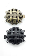 Moorish 3-Strand Box Clasp in 2 Finishes - The Argus Collection