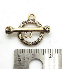 Barbell Toggle Clasps, 16mm, 2 sets, 2 Finishes - The Argus Collection