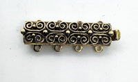 Moroccan, 4-Strand Clasp, 4 Finishes - The Argus Collection