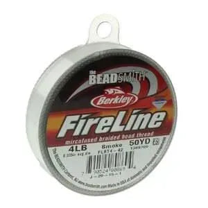 4 lb. Fireline, 50 Yd. Smoke, Crystal, Black Satin - The Argus Collection