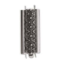 Squiggle, Beadslide Tube Clasp, 10x29mm - The Argus Collection