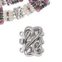 Twisty (Small) 3-Strand Box Clasp by Elegant Elements - The Argus Collection