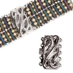 Twisty 5-Strand Box Clasp in 3 Finishes - The Argus Collection