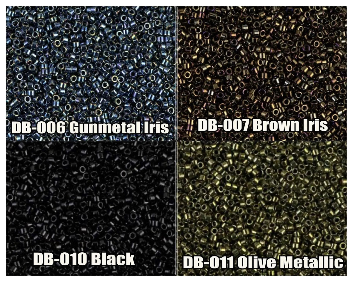 11/0 Delica Beads, DB0006, DB0007, DB0010, DB0011 - The Argus Collection