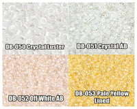 11/0 Delica Beads, DB0050, DB0051, DB0052, DB0053 - The Argus Collection