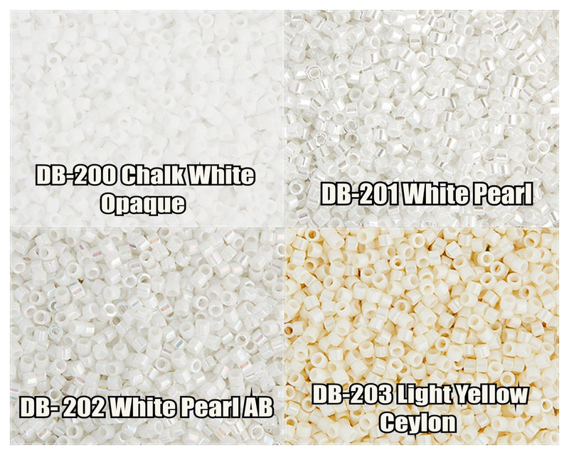 11/0 Delica Beads, DB0200, DB0201, DB0202, DB0203 - The Argus Collection