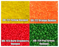 11/0 Delica Beads, DB0721, DB0722, DB0723, DB0724 - The Argus Collection