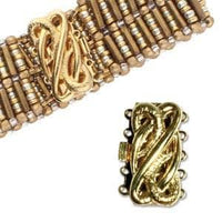 Twisty 5-Strand Box Clasp in 3 Finishes - The Argus Collection