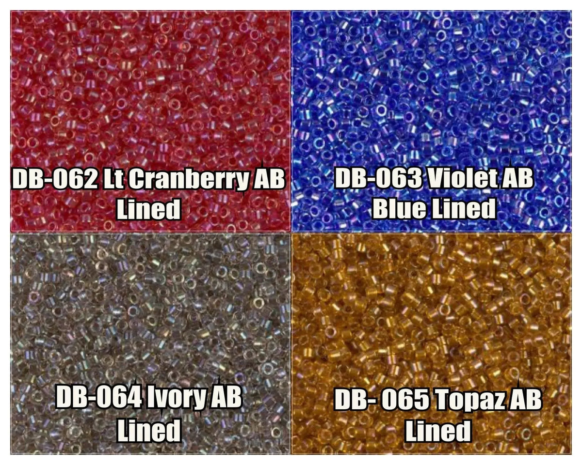 11/0 Delica Beads, DB0062, DB0063, DB0064, DB0065 - The Argus Collection