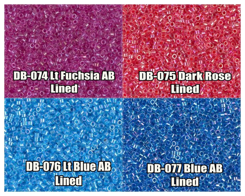 11/0 Delica Beads, DB0074, DB0075, DB0076, DB0077 - The Argus Collection