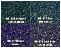 11/0 Delica Beads, DB0275, DB0276, DB0277, DB0278 - The Argus Collection