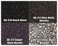 11/0 Delica Beads, DB0310, DB0311, DB0312, DB0321 - The Argus Collection