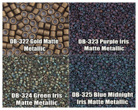 11/0 Delica Beads, DB0322, DB0323, DB0324, DB0325 - The Argus Collection