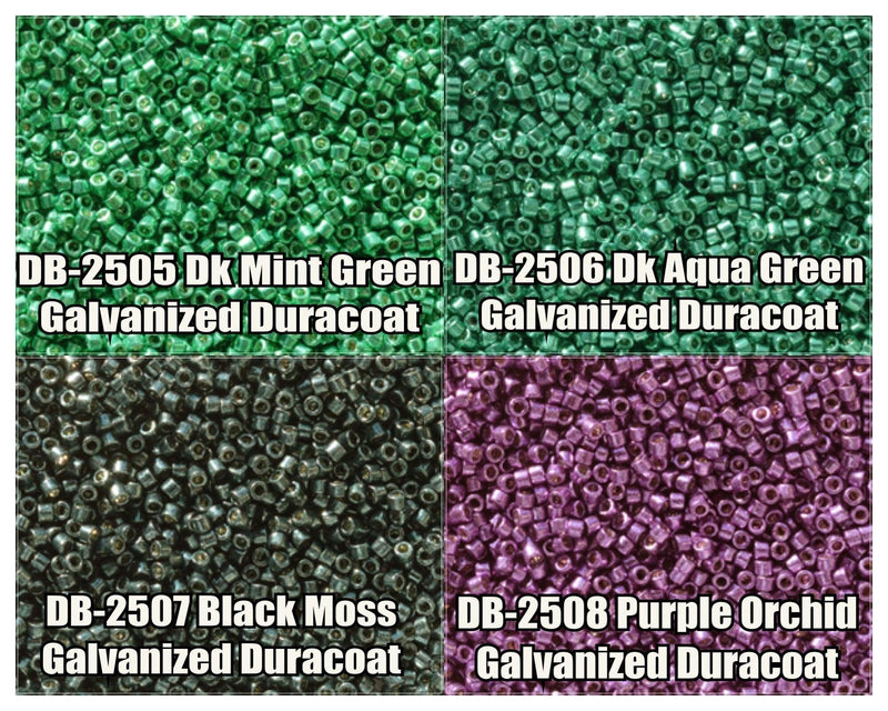 11/0 Delica Beads, DB2505, DB2506, DB2507, DB2508 - The Argus Collection