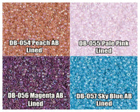 11/0 Delica Beads, DB054, DB055, DB056, DB057 - The Argus Collection