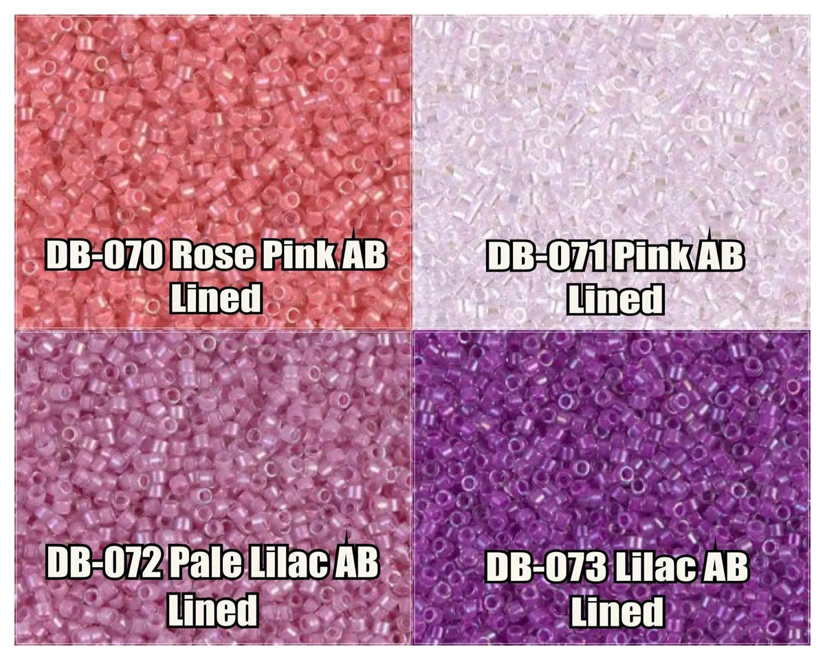 11/0 Delica Beads, DB0070, DB0071, DB0072, DB0073 - The Argus Collection