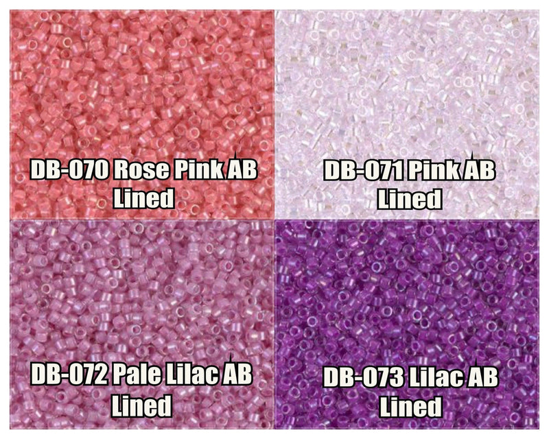 11/0 Delica Beads, DB0070, DB0071, DB0072, DB0073 - The Argus Collection