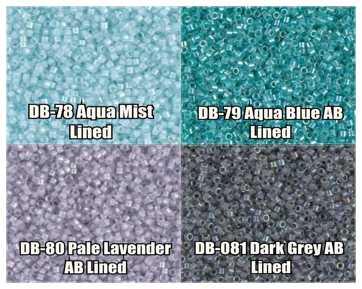 11/0 Delica Beads, DB0078, DB0079, DB0080, DB0081 - The Argus Collection