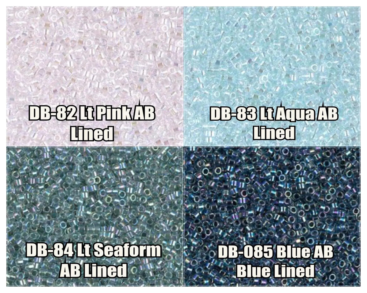 11/0 Delica Beads, DB0082, DB0083, DB0084, DB0085 - The Argus Collection