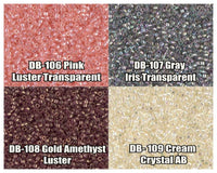 11/0 Delica Beads, DB0106, DB0107, DB0108, DB0109 - The Argus Collection