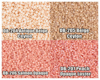 11/0 Delica Beads, DB0204, DB0205, DB0206, DB0207 - The Argus Collection