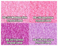 11/0 Delica Beads, DB0245, DB0246, DB0247, DB0248 - The Argus Collection