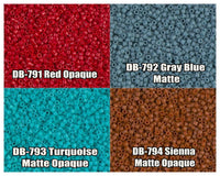 11/0 Delica Beads, DB0791, DB0792, DB0793, DB0794 - The Argus Collection