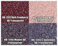 11/0 Delica Beads, DB1242, DB1243, DB1244, DB1245 - The Argus Collection