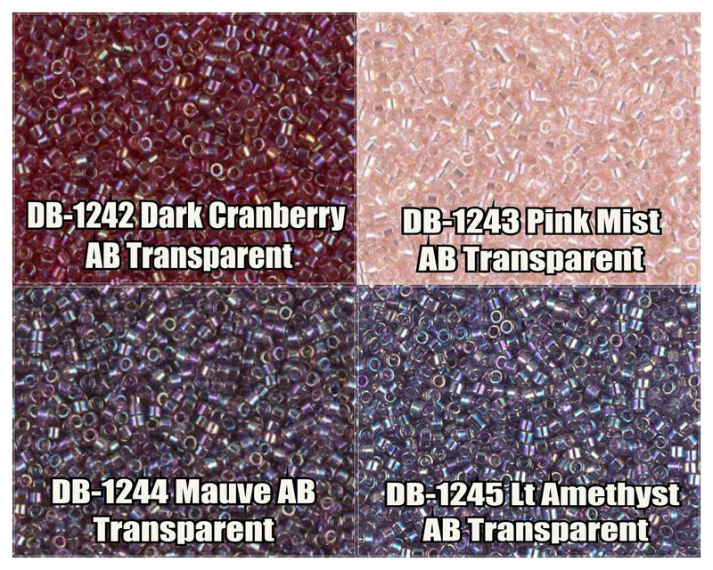 11/0 Delica Beads, DB1242, DB1243, DB1244, DB1245 - The Argus Collection