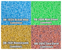 11/0 Delica Beads, DB2039, DB2040, DB2041, DB2042 - The Argus Collection