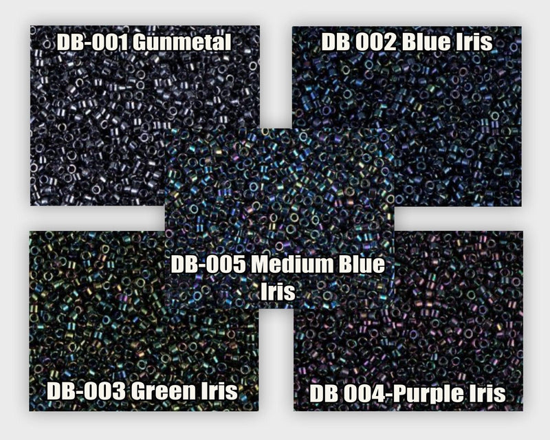 11/0 Delica beads, DB0001, DB0002, DB0003, DB0004, DB0005 - The Argus Collection