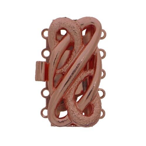 Twisty 5-Strand Box Clasp in 3 Finishes - The Argus Collection