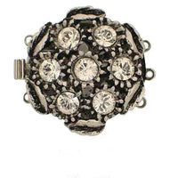 Stellar 3-Strand Box Clasp with Austrian Crystals in 2 Finishes - The Argus Collection