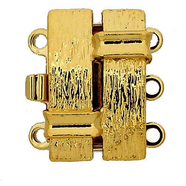 Shiplap (Mini) 3-Strand Box Clasp in 2 Finishes - The Argus Collection