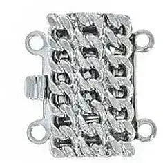 Trellis (Small) 2-Strand Box Clasp in 2 Finishes - The Argus Collection