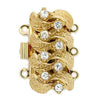 Della, Claspgarten 3-Strand Box Clasp, Swarovski Crystals - The Argus Collection