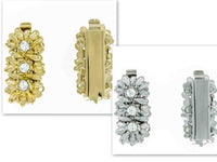 Crystal Eyes 3-Strand Slide Clasp in 2 Finishes - The Argus Collection