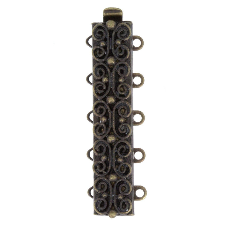 Moroccan 5-Strand Tube or Bracelet Clasp in 3 Finishes - The Argus Collection