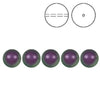 Brilliance Crystal Pearls, 5810, Iridescent Purple, 3, 4, 6, 8 or 10mm - The Argus Collection