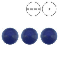 Brilliance Crystal Pearls, 5810, Dark Lapis, 3, 4, 6, 8 or 10mm - The Argus Collection