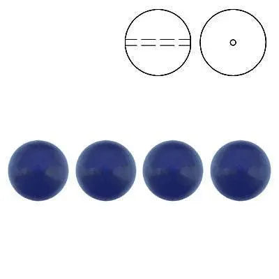 Brilliance Crystal Pearls, 5810, Dark Lapis, 3, 4, 6, 8 or 10mm - The Argus Collection