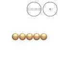 Brilliance Crystal Pearls, 5810, Bright Gold, 3, 4, 6, 8 or 10mm - The Argus Collection