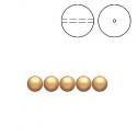 Brilliance Crystal Pearls, 5810, Bright Gold, 3, 4, 6, 8 or 10mm - The Argus Collection