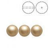 Brilliance Crystal Pearls, 5810, Vintage Gold, 3, 4, 6, 8 or 10mm - The Argus Collection