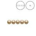 Brilliance Crystal Pearls, 5810, Vintage Gold, 3, 4, 6, 8 or 10mm - The Argus Collection