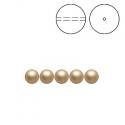 Brilliance Crystal Pearls, 5810, Vintage Gold, 3, 4, 6, 8 or 10mm - The Argus Collection